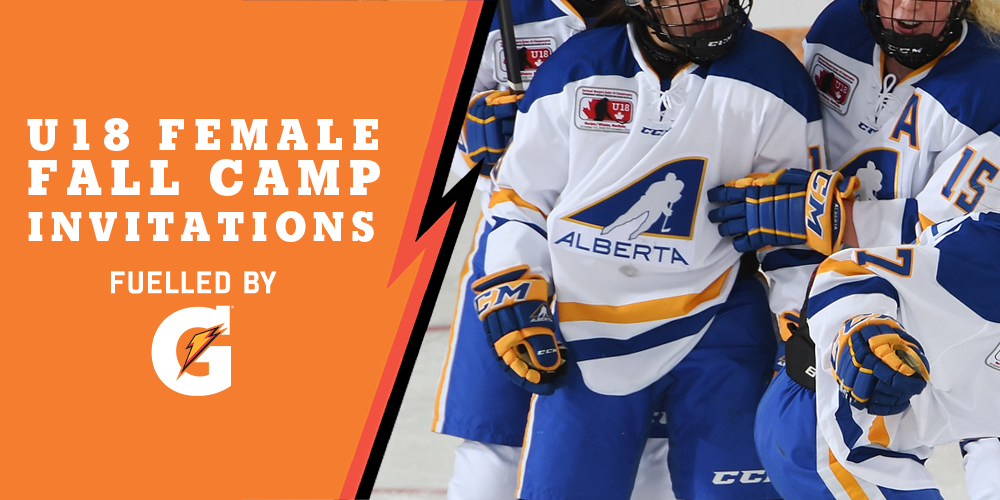 Fifteen athletes from the Alberta Female Hockey League (AFHL) U18 AAA division have received invites to attend the Team Alberta Female Fall Camp.